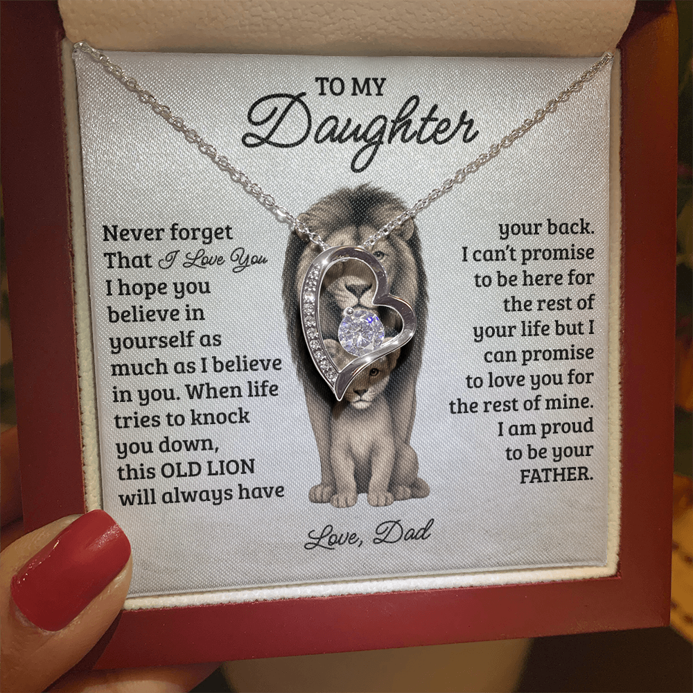 To My Daughter - "Never Forget That I Love You" Necklace