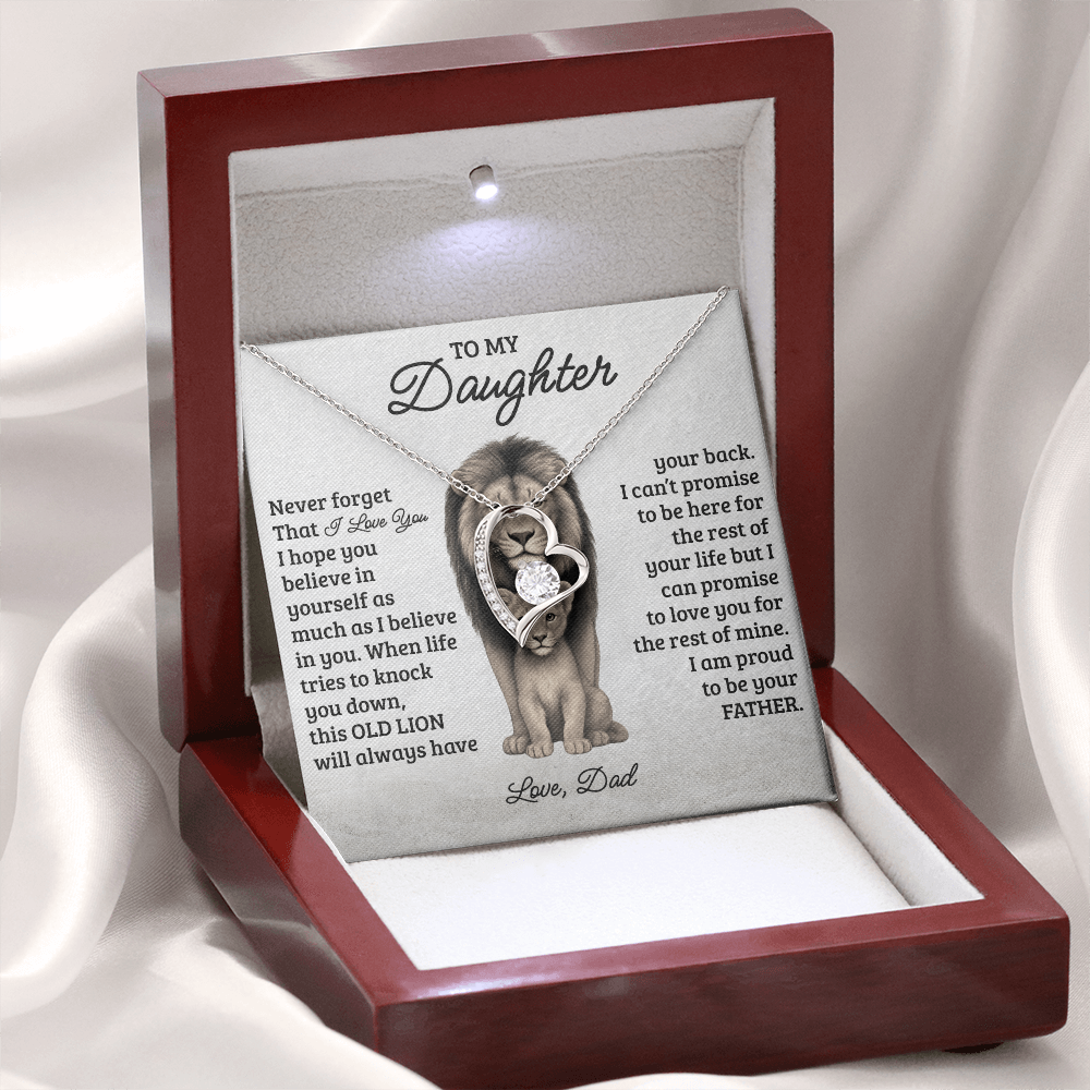 To My Daughter - "Never Forget That I Love You" Necklace