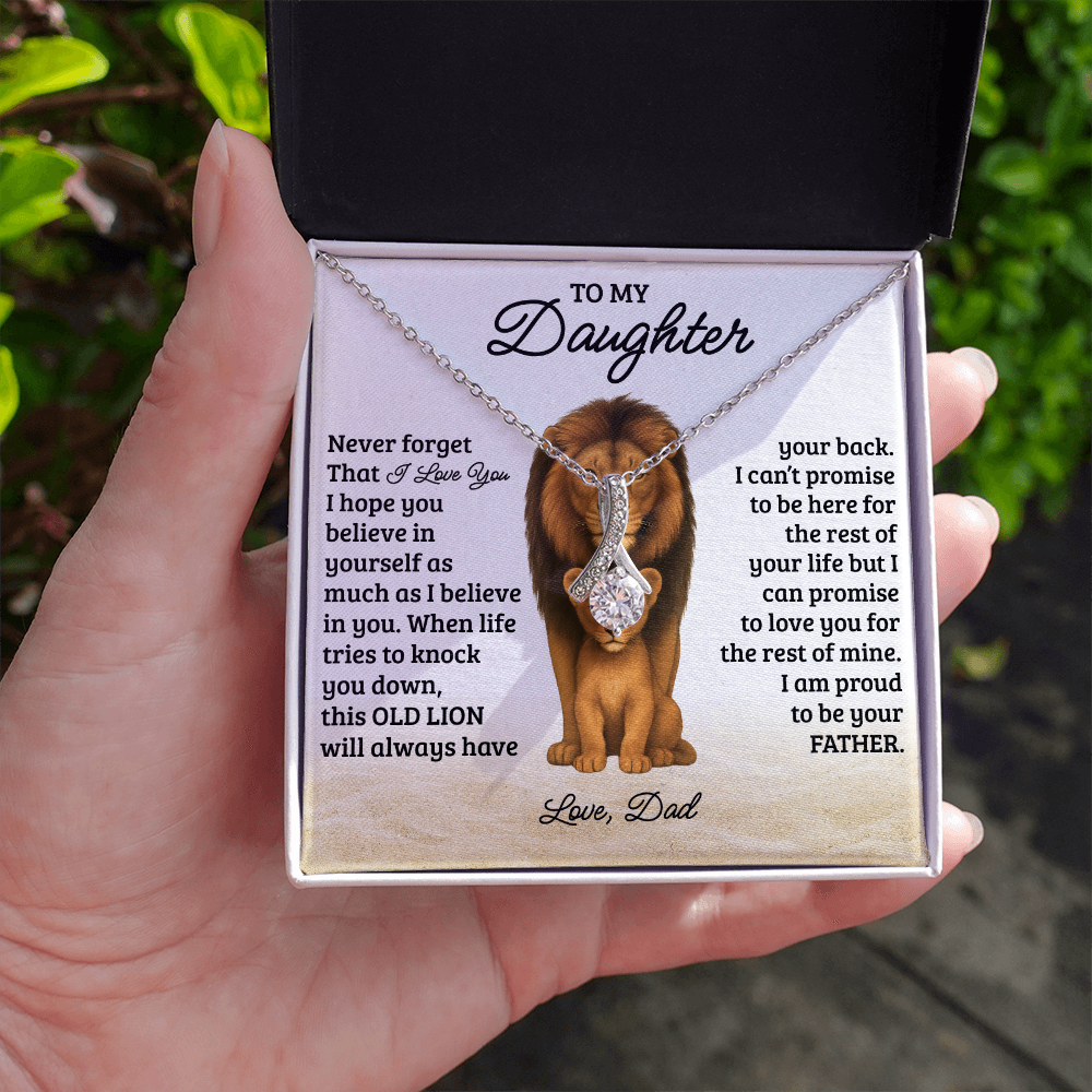 To My Daughter - "Never Forget I Love You" Necklace