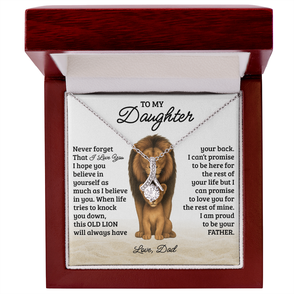 To My Daughter - "Never Forget I Love You" Necklace