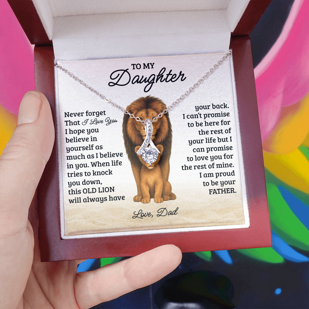 To My Daughter - "Never Forget I Love You" Necklace