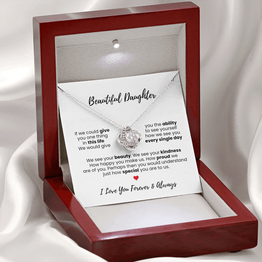 Love Knot - "Beautiful Daughter" Necklace