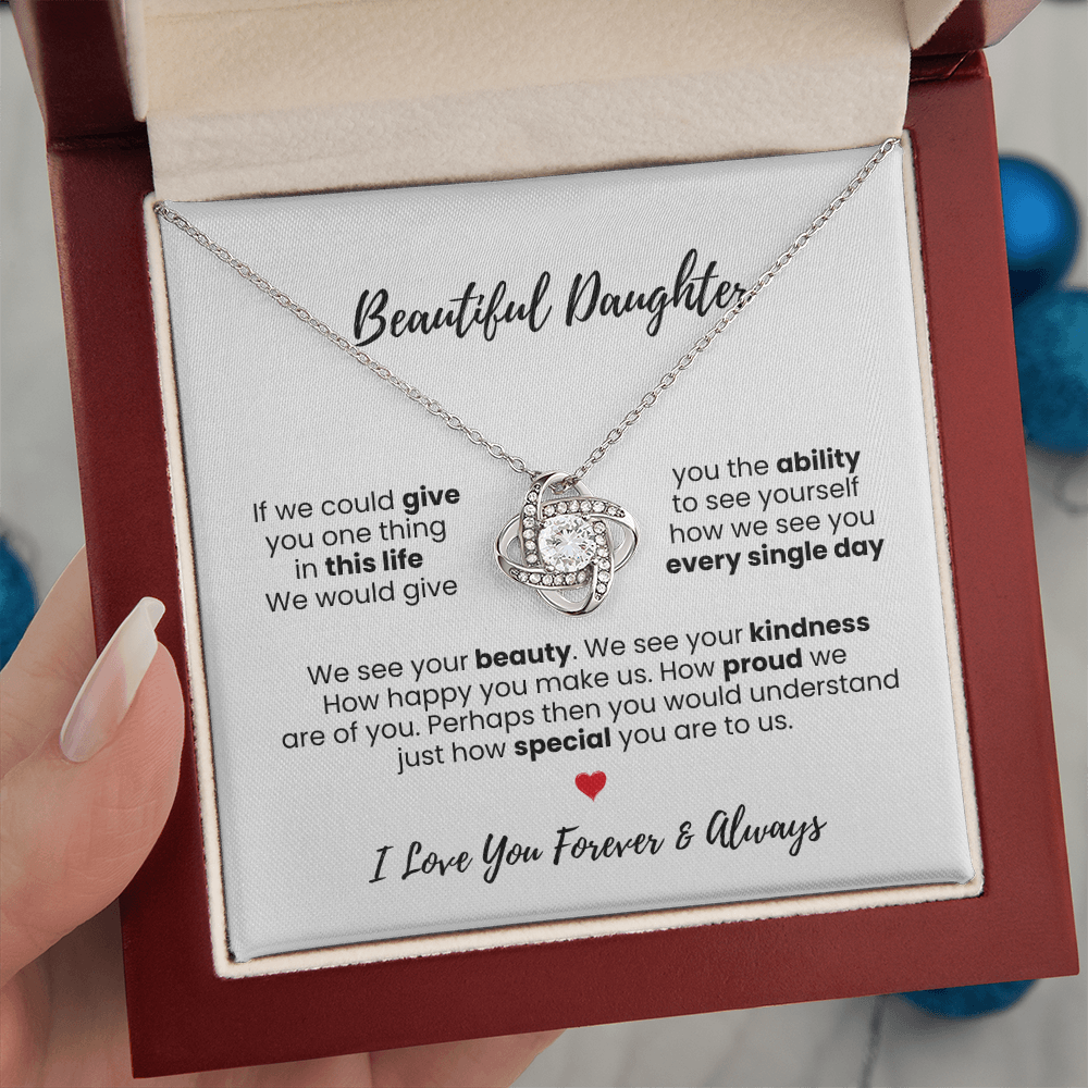 Love Knot - "Beautiful Daughter" Necklace
