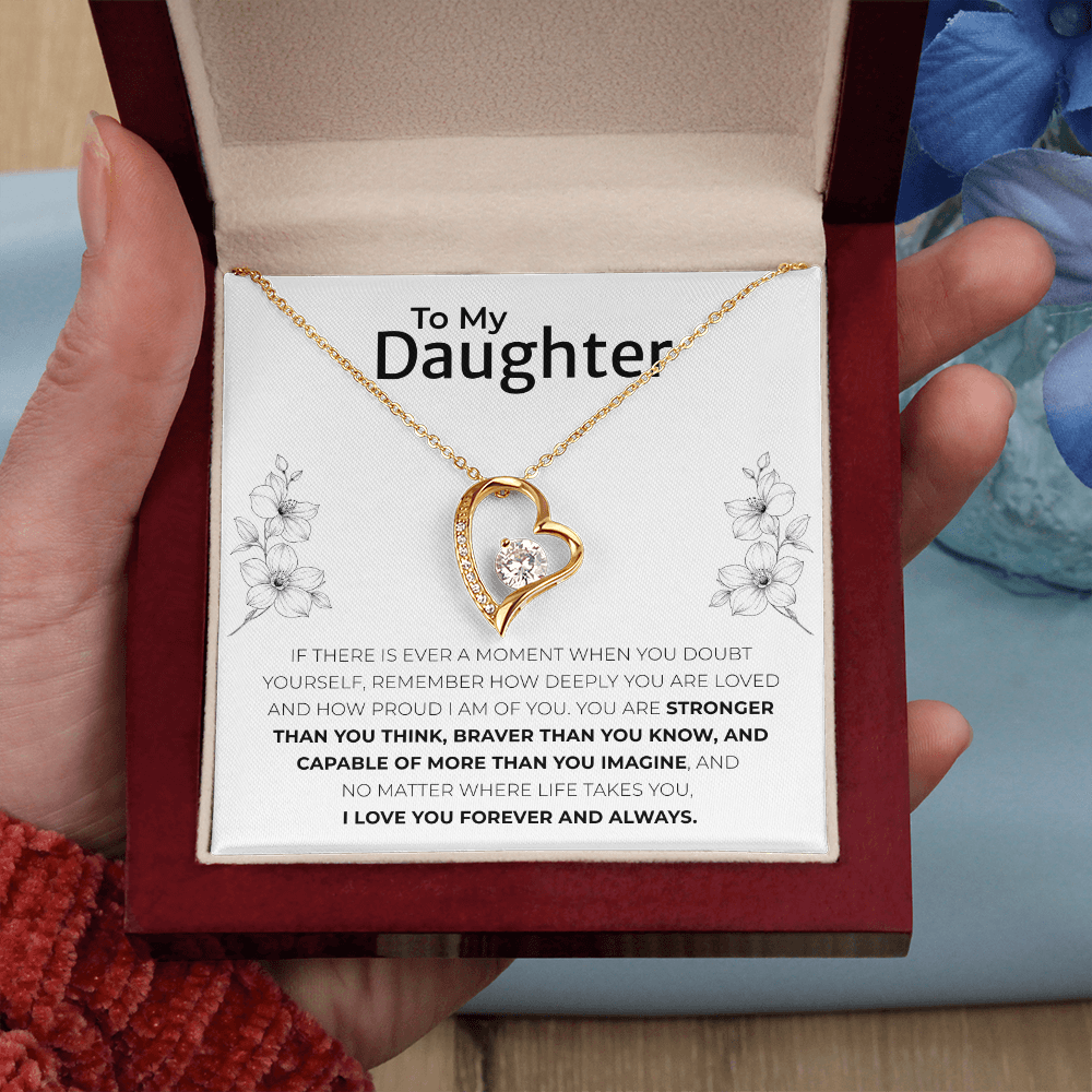 To My Daughter Necklace Meaningful Keepsake Gift