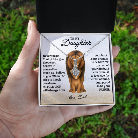 To My Daughter - "Never Forget I Love You" Necklace