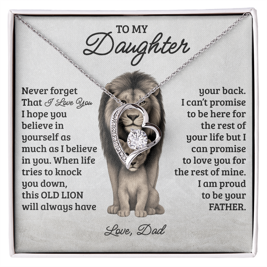 To My Daughter - "Never Forget That I Love You" Necklace