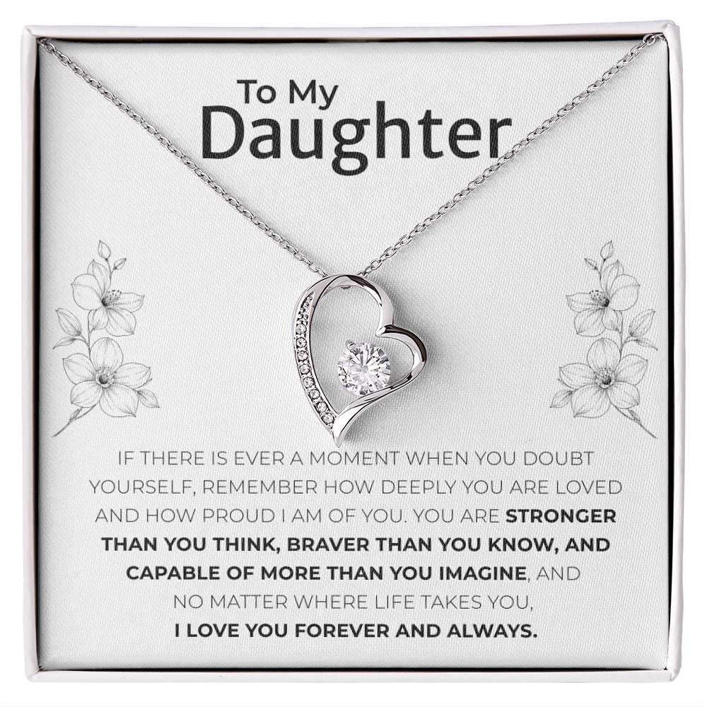 To My Daughter Necklace Meaningful Keepsake Gift