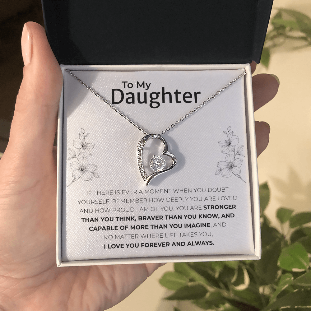To My Daughter Necklace Meaningful Keepsake Gift