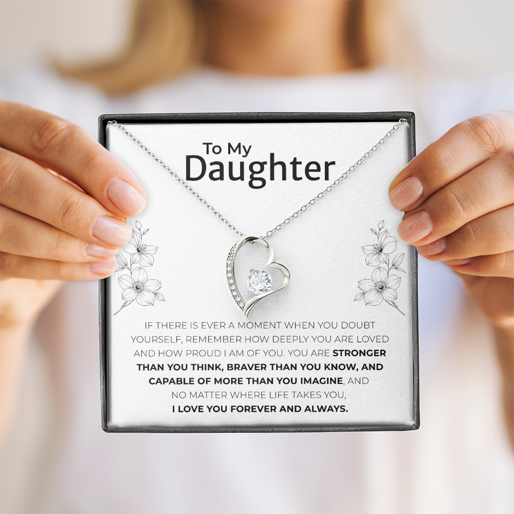 To My Daughter Necklace Meaningful Keepsake Gift